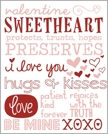 Free Valentines Day Printables - Small Things Are Big Things